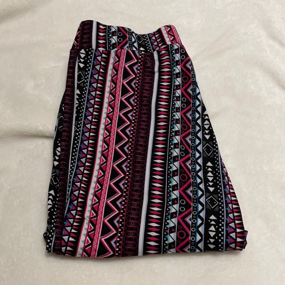 Patterned stretchy flow pants